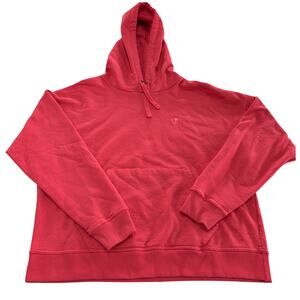 Champion Hoodie Womens X Large Pink Powerblend Fleece‎ Knit Hoodie Cotton